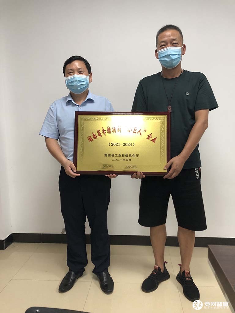 2021年湖南江海獲評“小巨人”企業(yè)稱號！